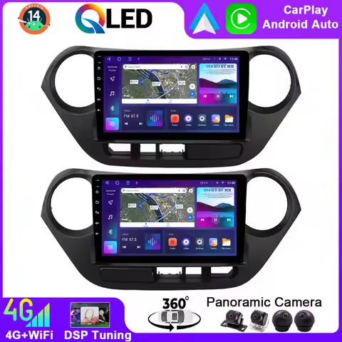 9"Android 14 Car DVD Multimedia Player For Hyundai Grand i10 Xcent 2013-2019 Auto Radio GPS Video Ca