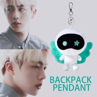 2025 Korean Jin Design Cartoon Astronaut Wings Plush Pendant Keychain Bag Fashion Toy Gift J3c4