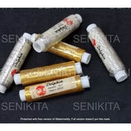 Benang Sulam 200meter Gold & Silver/Benang Sulam Tekat/Embroidery Thread/ Benang Sulam Emas &Perak