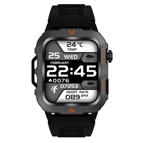 LAXASFIT Men Sports Smart Watch 1.71 Screen Blood Oxygen Bluetooth Talking Watch Multi Sport LED Fla