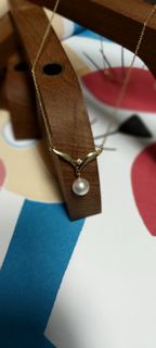 日本中古 禦木本 MIKIMOTO 18k金 珍珠項鍊