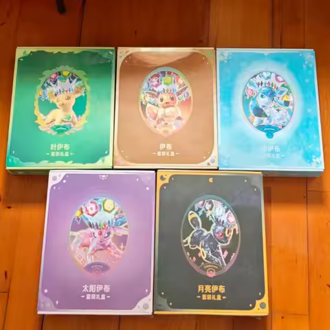 New Arrival Original Pokémon Eevee Evolutions PTCG Trading Card Gift Box Terastal Gathering Theme Bi