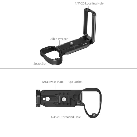 SmallRig A7R VI L-Shaped Mount Plate for Sony Alpha 7R VI Quick Transitions Between Horizontal and V
