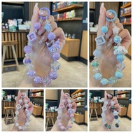 Sanrio Phone Case Short Hanging Chain Hello Kitty Cinnamoroll Kuromi Wrist Pendant Beaded Ccd Camera