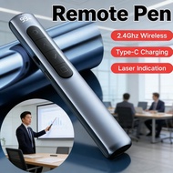 Laser Pointer Wireless Remote Control 2.4GHz PPT Slide Type-C Charging for Flip Pen Presentation