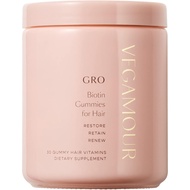 [sgstock] VEGAMOUR GRO Biotin Gummies, Strawberry Flavor with 5000 mcg Biotin, Supports Healthy Hair