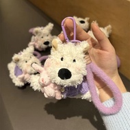 Fat Huhu West Highland plush pendant bag pendant s Fat Huhu West Highland plush Pendant bag Pendant 