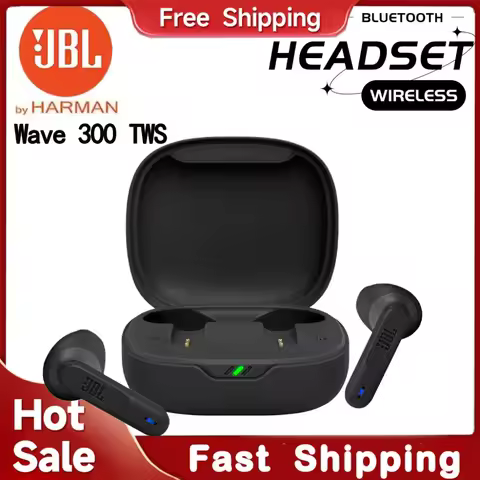 JBL Wave 300 TWS True Wireless Earbuds Bluetooth Earphones Bass Sound Sports Earbud JBL W300 Bluetoo