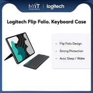 Logitech Flip Folio, Keyboard Case for iPad Pro 11 or 13-inch (M4) & iPad Air 11 or 13-inch (M2 & M3