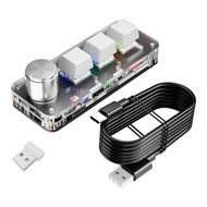 3 Keys 1 Knob 2.4G Macro Keyboard Mini Gaming Custom Programming Wireless Bluetooth Wired Mechanical