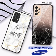 Softcase Glass Kaca SAMSUNG A33(5G) A53(5G) - Casing hp SAMSUNG A33(5G) A53(5G) [ S36 ].