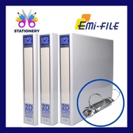 K2 GAT 2D PVC Ring File A4 25mm 40mm / Fail Kulit Keras / Fail Putih / 2D File / A4 File / Fail A4