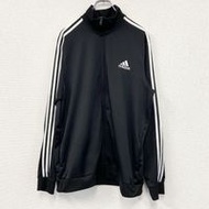 二手adidas運動外套/球衣，黑色，XL碼