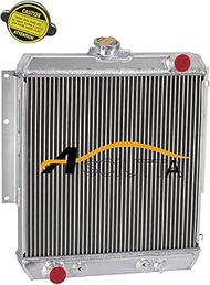ASCIUTTA 3 Row Aluminum Radiator For 1966-1974 Jeep DJ5 Cars 3.8L 4.2L L6 67 68 69 70 71 72 73 DPI11