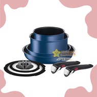 ⭐️真正現貨無需落訂⭐️特福 Tefal t-fal - 法國製靈巧疊疊鑊易潔鑊 廚具套裝 Titanium 6X鈦金易潔塗層 8件裝 明火/電磁爐/焗爐/洗碗機適用 新居入伙禮物 聖誕禮物 新年禮物