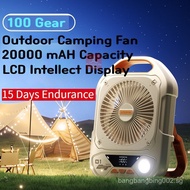 20000mAH Camp Fan WIth Light TImer Camp Fan,Portable Fan Strong Wind USB Fan, Desktop Fan,20000 mAh 