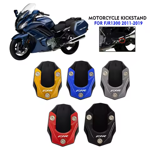 For Yamaha FJR1300 2011-2019 FJR 1300 Side Stand Enlarge Kickstand Sidestand Extension Pad Support P