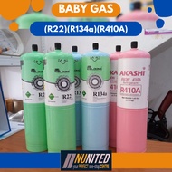 BABY GAS R22@R134a@R410A  AIRCOND ICELOONG / AKASHI