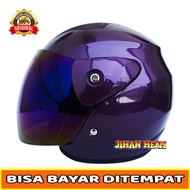 UNGU Helmet/motorcycle Helmet/HALF FACE Helmet JM EVO Plain Purple
