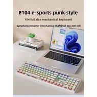 Game Mechanical Keyboard Wired Keyboard Backlight Metal Frosted Panel Gaming Notebook Game
