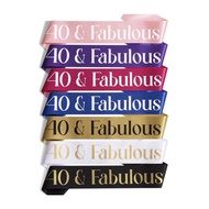 BIRTHDAY SASH HAPPY 40th BIRTHDAY PARTY DECORATION. 40 & FABULOUS