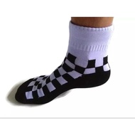 Chess socks black and white checkered socks school socks