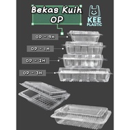 [100PCS] NO LOCK Bekas Kuih / Plastic Food Container / OP 9H, 1H, 2H, 3H