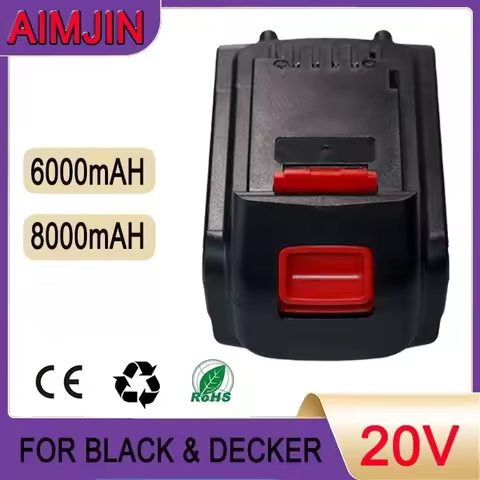 for Black Decker Battery 12V 6.0Ah 6000mAh A12E A12 / HP122K CD PS HP126F2K
