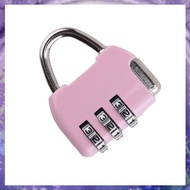 [P K A M] Luggage Box Resettable Combination Lock Padlock 3 Digit Number Pink