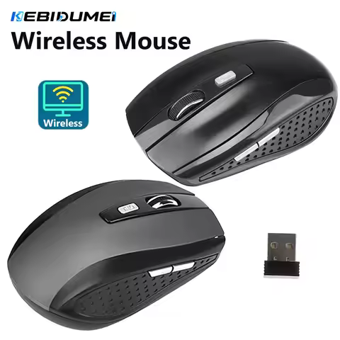 KEBIDUMEI 2.4G Wireless Mouse 6D Button 1600DPI Gaming Mouse Ergonomic Silent Office Mice Computer A