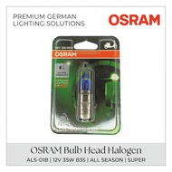 OSRAM BA20D Halogen Headlight Bulb 12V 35W Allseason Super High Brightness Scooter Headlamp
