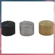 (F B S V)Crepe Paper Streamers12 Pcs Gold Streamers, Silver and Black Streamers Party Decorations fo