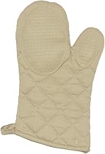 Douceur d'Intérieur Cuistot 30 x 18 cm Linen Polycotton and Silicone Oven Glove