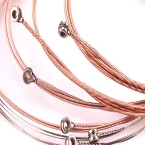 Stainless Steel Copper Classical Acoustic Guitar Strings Bronze Color 3 Styles Folk Guitar Strings C