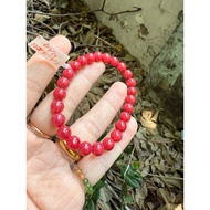 (A135)(7,4-7,6mm)Rhodonite bracelet (Tuong Vi) vip quality