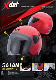 [ Visor Saja ] Original XDot X-Dot G618N G618 Helmet Visor Cermin Topi Wizer
