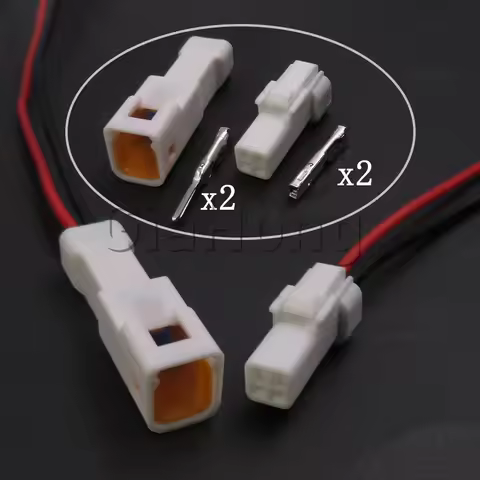 1 Set 2 Ways Parts 02T-JWPF-VSLE-S 02R-JWPF-VSLE-S AC Assembly Auto Sealed Wire Harness Socket Car M