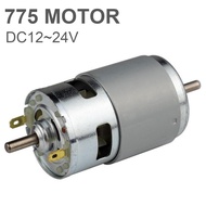 Động Cơ 775 DC 12V 24V Trục Đầu Ra Kép Động Cơ Siêu Nhỏ Ổ Bi Đôi