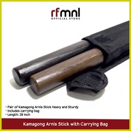 ★ ▬ ♒ Kamagong Arnis Stick With Carrying Bag