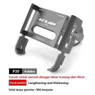 MONQiQi GUB P30 Original Phone Holder Hp Sepeda Motor Alumunium Alloy Tempat Hp Motor Mobil listrik 