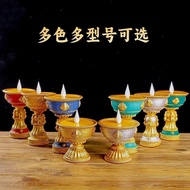 🔥Hot selling🔥Tibetan Style LED Electronic Rechargeable Butter Lamp Eternal Light Buddha Lamp Indoor 