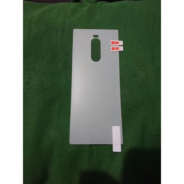 Hydrogel Mate belakang Sony Xperia 1 Au docomo SoftBank Hitam doff Matte