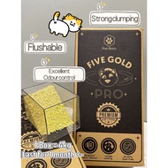 5 Gold Millet Cat Litter Flushable Strong Clumping Cat Litter
