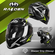 หมวกกันน็อค เปิดคาง Raiden Flip Up Defence 15 Sharper Grey (Glossy)