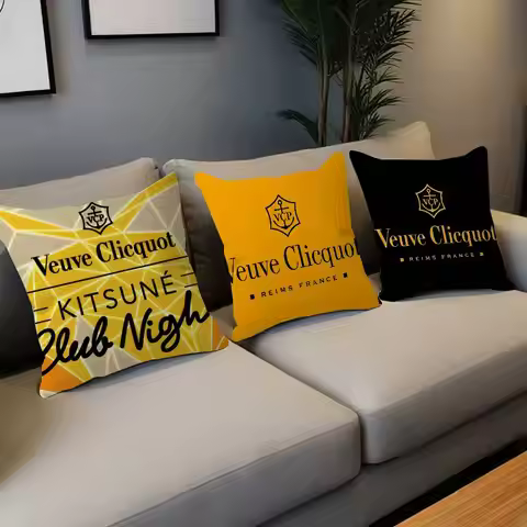 V-Veuve C-clicquot Pillow Gift Home Office Decoration Pillow Bedroom Sofa Car Cushion CoverPillow Ca