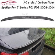 F01 AC Style Real Carbon Fiber Rear Spoiler Wing Trunk Boot Lip For BMW 7 Series F01 F02  Sedan 2008