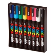 Uni-Ball POSCA Marker/Sign Pen Fine Tip 8 Color Set PC-3M 8C st502 [Direct from Japan]
