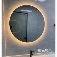 7T Cermin Bulat Bilik Mandi Bilik Mandi Bulat Dilekap di Dinding Cermin Bilik Mandi LED Cermin Bilik