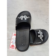 [KAPPA] logo Printed Slippers Black Silver 381K7WW