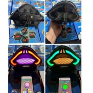 Cụm Đèn Hậu Audi i8 chỉnh App gắn Sirius 110/50cc Cắm giắc như zin